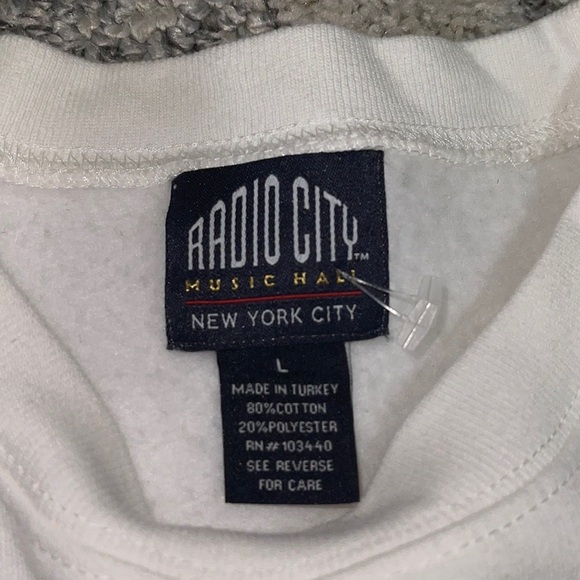 Vintage unisex Radio City Musical Christmas embroidered deadstock Crewneck 90s - Picture 5 of 7